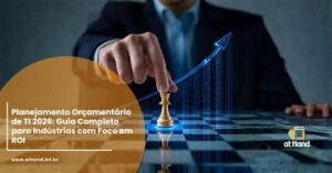 Planejamento Orçamentário de TI 2026: Imagem conceitual de estratégia e retorno sobre investimento (ROI).